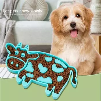 Миска для медленной подачи для собак позволяет собаке жевать миску для медленной еды для маленьких и средних собак
