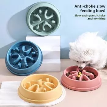 Миска для медленной подачи для собак. Противоскользящая, экологически чистая, повышенная стойка для миски. Предотвращает опрокидывание. Здоровые привычки питания. Миска для кормления для маленьких, средних и крупных собак. A зелёный
