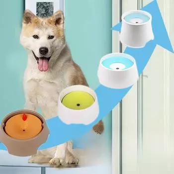Миска для питьевой воды для собак, не промокающая пасть, миска для воды для кошек, защита для шеи кошки, плавающая миска для воды для собак, противоударный плавающий питьевой фонтанчик для домашних животных 23*15cm