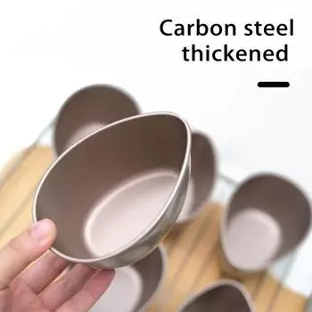 Миска для яиц на пару Пищевая нержавеющая сталь Можно мыть в посудомоечной машине Безопасная термостойкая металлическая миска для сервировки еды Миска для яиц-пашот Кухонные принадлежности A