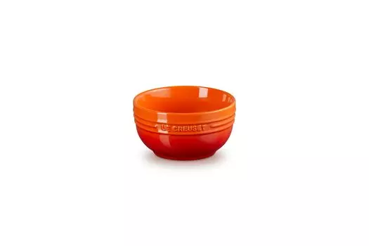 Миска для риса Le Creuset 330 мл, оранжевая, термостойкая, морозостойкая, подходит для использования в микроволновой печи, можно мыть в посудомоечной машине, японская [Авторизованный продукт] оранжевый