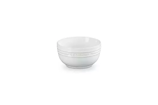 Миска для риса Le Creuset 330 мл, белая, термостойкая, морозостойкая, подходит для использования в микроволновой печи, можно мыть в посудомоечной машине, японская [Авторизованный продукт] белый