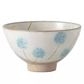 Миска для риса, миска для риса, японская столовая посуда, миска для риса из хлопковой шляпы, синяя керамика, сделано в Японии 21641