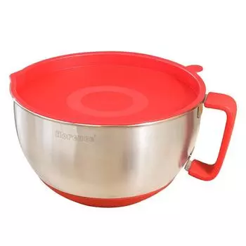 Миска для смешивания из нержавеющей стали с нескользящим дном, салатник, практичная миска для взбивания яиц, для приготовления еды S