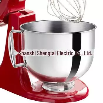 Миска для смешивания KitchenAid Chef объемом 4,8 л из нержавеющей стали с венчиком и насадками для лапши