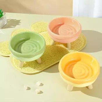 Миска для собак и кошек с приподнятой подставкой, корм для домашних животных, кормушка для кошек, защита шейного позвонка, миска для кошачьей еды для собак, товары для домашних животных