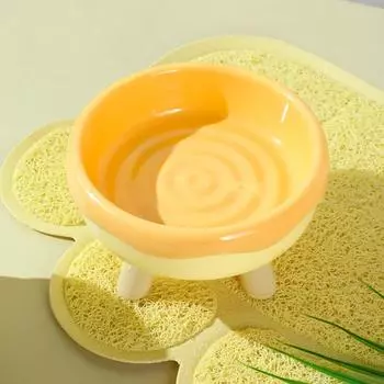 Миска для собак и кошек с приподнятой подставкой, корм для домашних животных, кормушка для кошек, защита шейного позвонка, миска для кошачьей еды для собак, товары для домашних животных зелёный