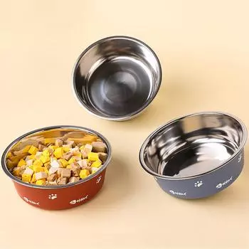 Миска для собак из нержавеющей стали, металлическая, без содержания бисфенола А, миска для корма и воды для домашних животных с нескользящим резиновым дном, пригодна для мытья в посудомоечной машине, легко моется S Top Dia. 11cm зелёный