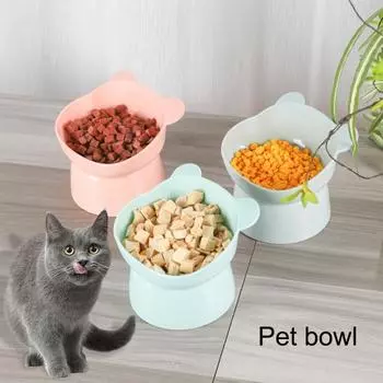 Миска для собак с приподнятым основанием, водонепроницаемая, небьющаяся, с углом наклона, в форме медведя, миска для корма для домашних животных