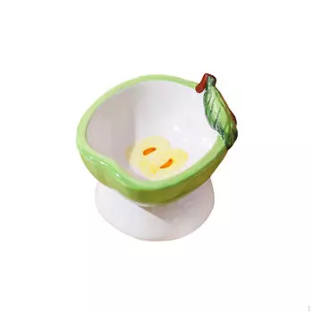 Миска для собак с высокой посадкой, переносная, устойчивая, нескользящая, керамическая, контейнер для еды, котенок, вода для маленьких C