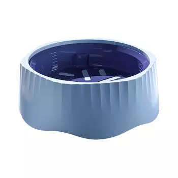 Миска для собак Slow Food, интерактивная игрушка-головоломка для приучения питомца к еде, занимает собаку и не дает щенку переедать! One Size синий