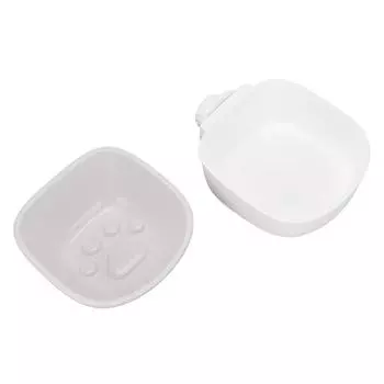 Миска для собак в ящике предотвращает удушье, медленная еда, подвесная миска для кормушки с водой, чашка для курятника для маленьких собак L серый