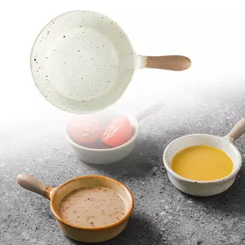 - Миска для соуса, многофункциональная мини-закусочная емкость с ручкой, поднос для сервировки приправы для салата белый