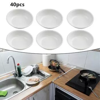 Миска для специй, круглая миска, миска для уксуса, 40 шт., 7,3 X 7,3 X 2 см, полипропилен