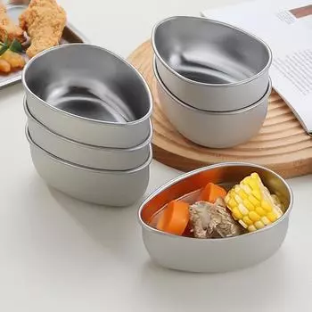 Миска для варки яиц на пару Миска в форме яйца Нержавеющая сталь Термостойкий металл Сервировка еды Смешивание Миска для варки яиц на пару Кухонные принадлежности