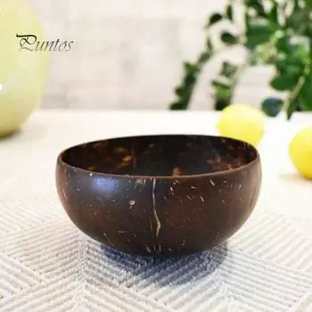 Миска из кокосового дерева, веганский подарок из натуральной кокосовой скорлупы, миски для смузи Acai Buddha, деревенские сервировочные миски, легко моющиеся, изготовленные вручную блюда из кокоса для A