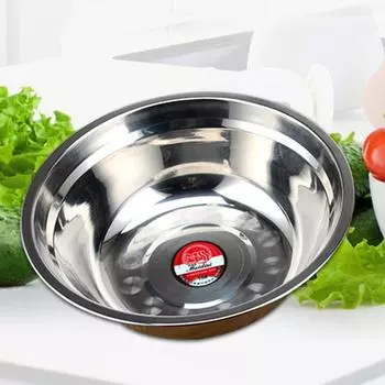 Миска из нержавеющей стали 304, миска для смешивания салатов, миска для супа, мытье овощей, формы для замешивания 18cm