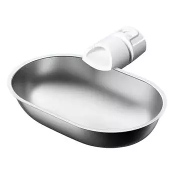 Миска из нержавеющей стали для собаки, непротекающая, съемная, для клетки, миска для воды, безопасное крепление-клипса, аксессуар для клетки для питомца A