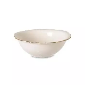 Миска Silk Bone Gold с позолотой, белая 10,5 см