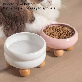 Миски для еды предотвращают рвоту, защищают шею, большая емкость, широко открывающаяся миска для еды для щенков и кошек A зелёный