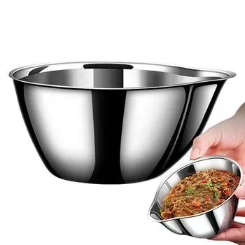 Миски для смешивания из нержавеющей стали Салатница Кухонные миски для смешивания Высокотемпературные миски для смешивания Гладкая полировка Кухня
