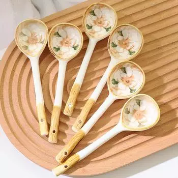 Миски и ложки для лапши быстрого приготовления Креативная керамика, устойчивая к ожогам, симпатичная миска Красивая миска