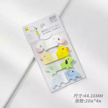 Miss Ben Has Sticky Three-Dimensional Students Use Index Stickers Horse Duck Dog Elephant 4 Color