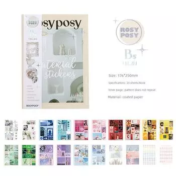 Miss Ben Original Sticker Package Cute Cartoon Stickers Ins Style Hand Account Source Material Tools Phone Case Label Sticker INS