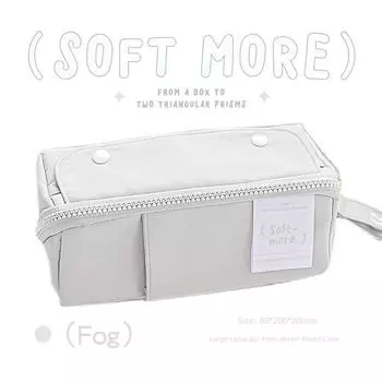 Miss Ben Pencil Case Good-looking Pencil Box for Girls Student Minimalist Japanese Style Large Capacity Multi-Functional Stationery Case