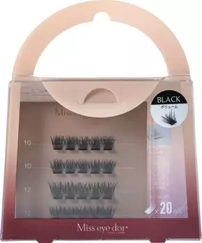 Miss Eye Doll 1 Second Eyelash Extensions Volume Type Black False Eyelashes 10-12mm чёрный