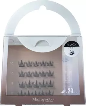 Miss Eye Doll 1 секунда наращивание ресниц корончатый тип черные накладные ресницы накладные ресницы 10-12 мм чёрный