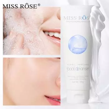 MISS ROSE 100 г/шт. Изысканное очищающее средство для лица для девочек, глубокое очищающее средство, нежно успокаивающее, увлажняющее и осветляющее очищающее средство для лица 01#