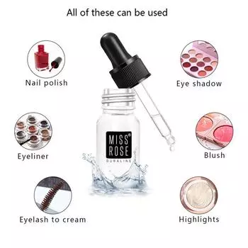 MISS ROSE 10 мл/шт. Изысканный разбавитель для макияжа для девочек, тушь для ресниц, лак для ногтей, тени для век, разбавляющая жидкость, разбавитель для здорового макияжа 10ml