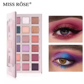 MISS ROSE 18-в-1 Изысканные тени для век для девочек «Картофельная грязь» Водостойкие сексуальные тени для век 01