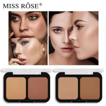 MISS ROSE 2-в-1 Exquisite Girl Face Makeup Powders Контурирующая пудра N1