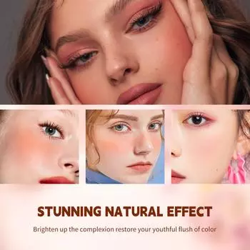 Мисс Роза из 10 цветов теней для век, осветляющих юношеский румянец, водонепроницаемых, без липких теней для век