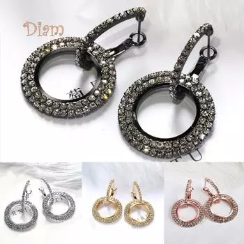 Miss Sugar модные женские длинные висячие серьги с кристаллами и камнями, ювелирные изделия One Size розового золота