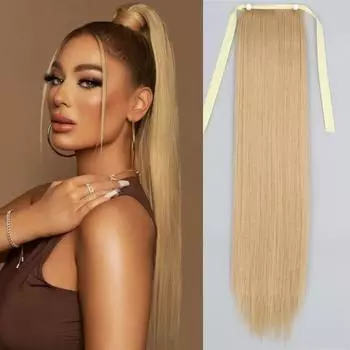 MISS WIG 22 34 дюймов длинные прямые синтетические высокотемпературные волокна черный хвост для женщин парик наращивание волос 55 cm