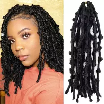 MISS WIG Африканские черные плетеные волосы, вязанные крючком, плетеные хвостики, термостойкие наращивание волос из синтетического волокна, черный, коричневый, подходит для женщин