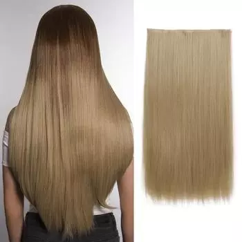 MISS WIG Длинные волнистые прически Синтетические 5 клипс для наращивания волос 22 дюйма/32 дюйма Термостойкие шиньоны Коричневый Черный