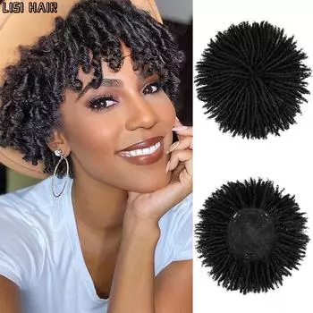 MISS WIG Синтетический дреды для волос, заколка для наращивания волос, плетеный парик, мягкий короткий парик для женщин и мужчин 20cm