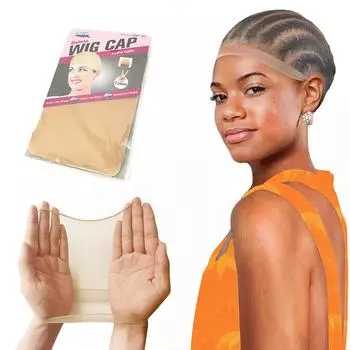 MISS WIG синтетический парик, ультратонкий невидимый дышащий парик, эластичный нейлоновый чулок, шапочки для парика, аксессуары для женщин 15cm