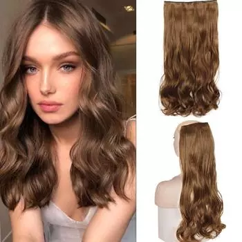 MISS WIG Синтетическое волокно 5 зажимов для наращивания волос Длинные волнистые прически Блондинка Черные термостойкие волокна Шиньоны Повседневная одежда