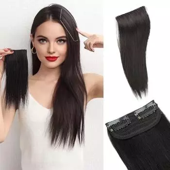 MISS WIG Synthetic Smooth And Fluffy Clip-In Hair Extensions Increase Hair Volume and Make Hair Fluffy For Women 10cm