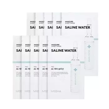 MISSHA 5+5 Mascure AC Care Solution Sheet Mask NaCl набор из 10 листов