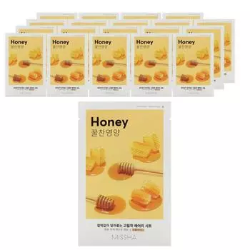 Missha Airy Adhesive Sheet Mask Honey, 1 упаковка, 20 штук