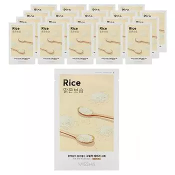 Missha Airy Adhesive Sheet Mask Rice, 1 упаковка, 20 шт.