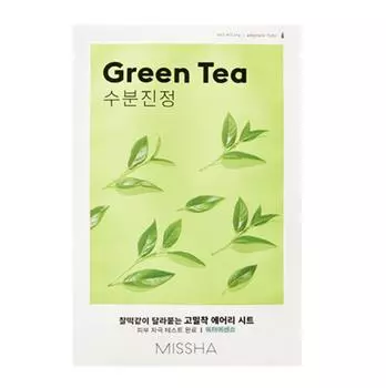 MISSHA Airy Fit Sheet Mask Green Tea 19 г * 10 листов