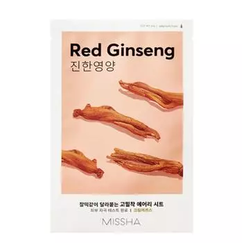 MISSHA Airy Fit Sheet Mask Red Ginseng 19g * 10 листов