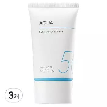 Missha All Around Safe Block Aqua Sun Cream SPF50+ PA++++, 3 units, 50ml